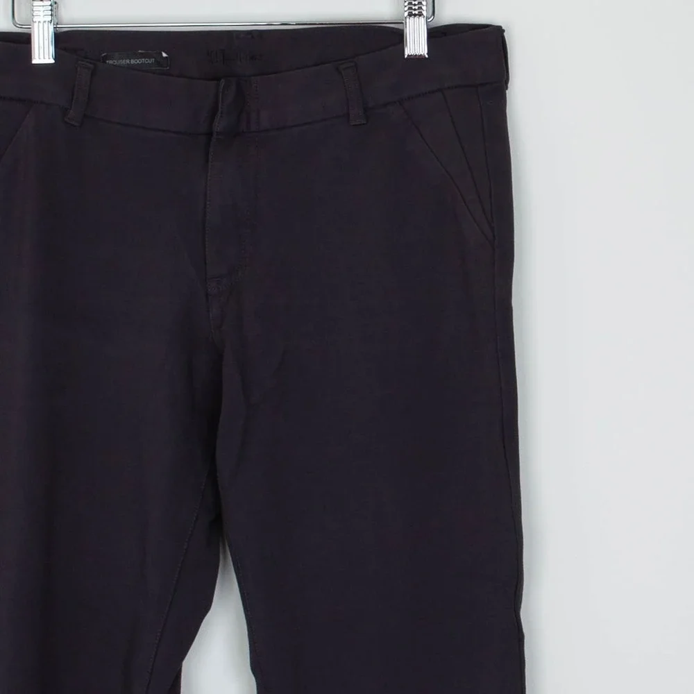 KUT from the Kloth Trouser Bootcut Pants Women's Size 8 Dark Gray Stretch Career